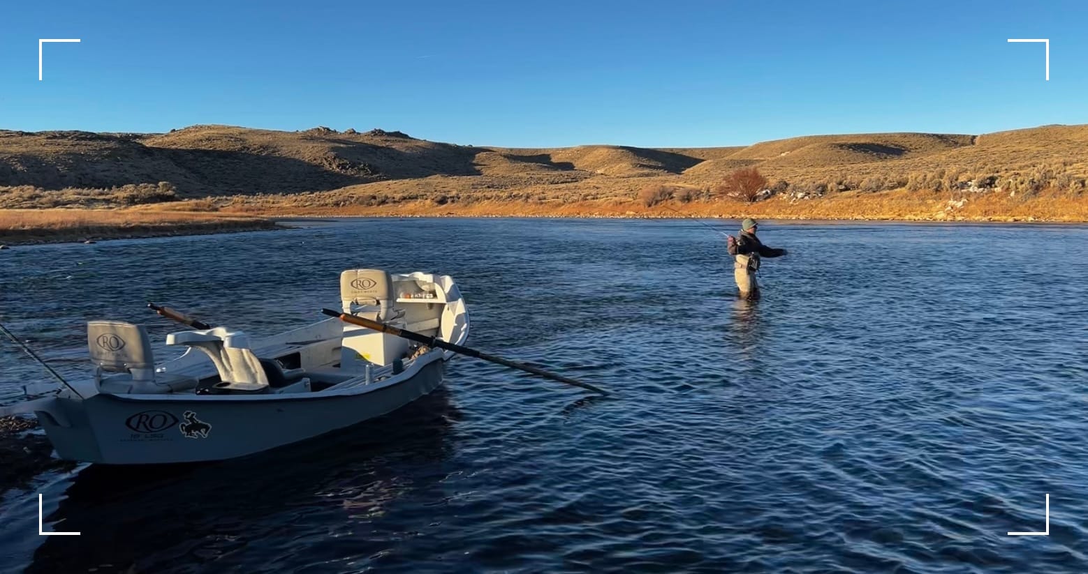 Casting into the North Platte River, Wyoming