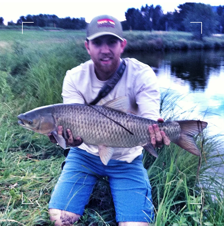 Fly fishing grass carp, Boulder, Colorado